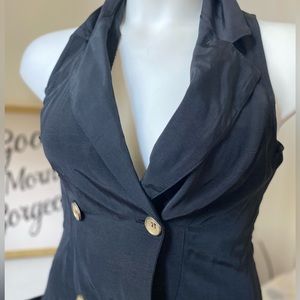 Vintage Cimmaron Dress Size 6 Black Vest Made in USA